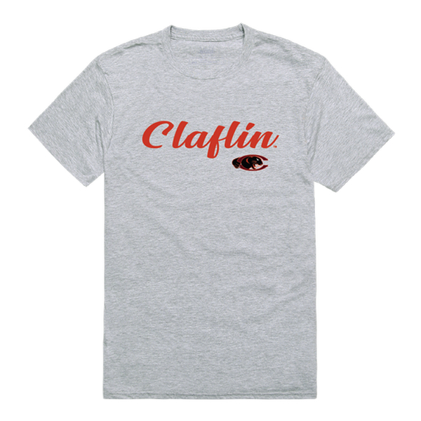W Republic 554-511-HGY-03 Claflin University Panthers Script T-Shirt&#44; Heather Grey - Large