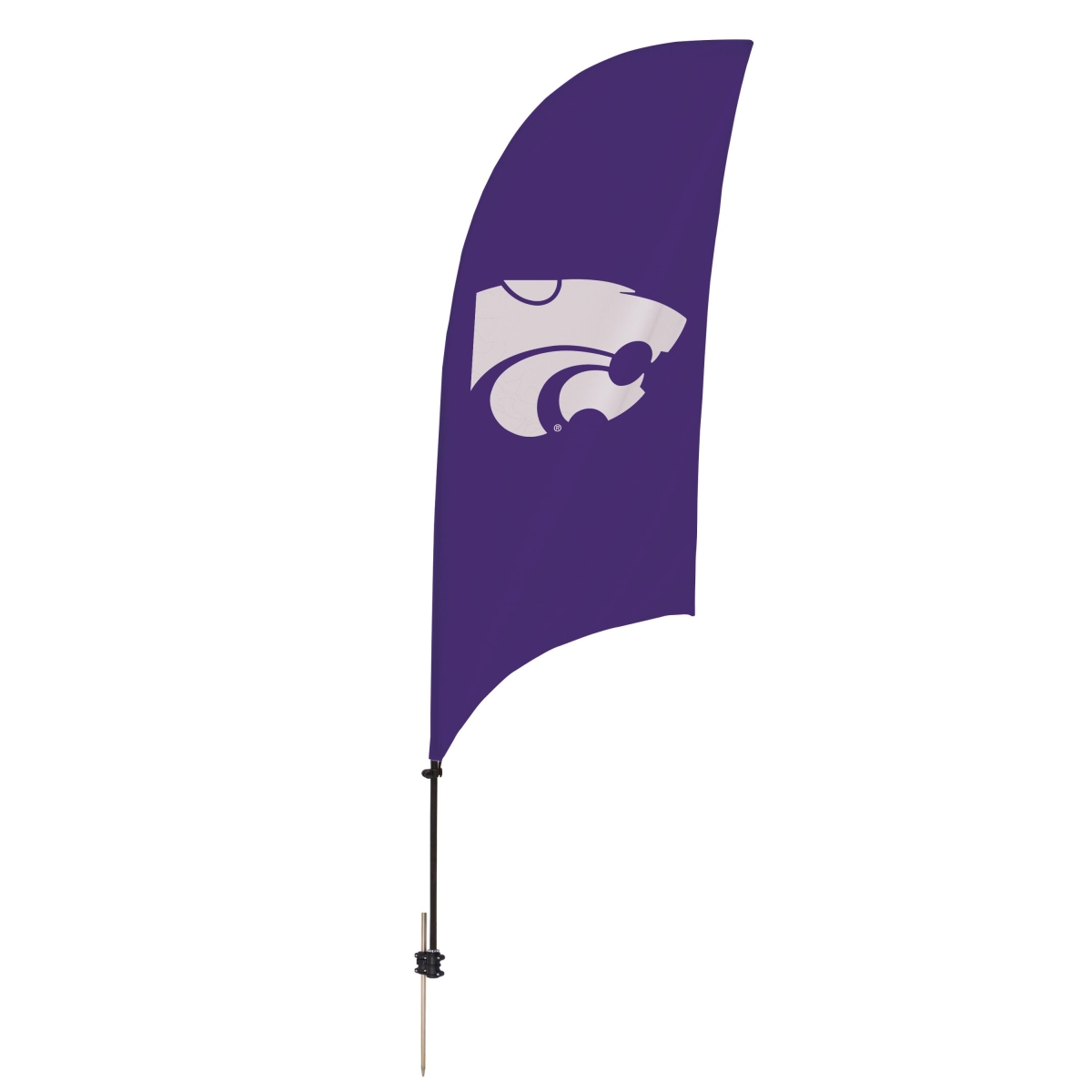 Showdown Displays 810028KSU-002 7.5 ft. Kansas State Wildcats Razor Feather NCAA Flag with Spike Base - No.002