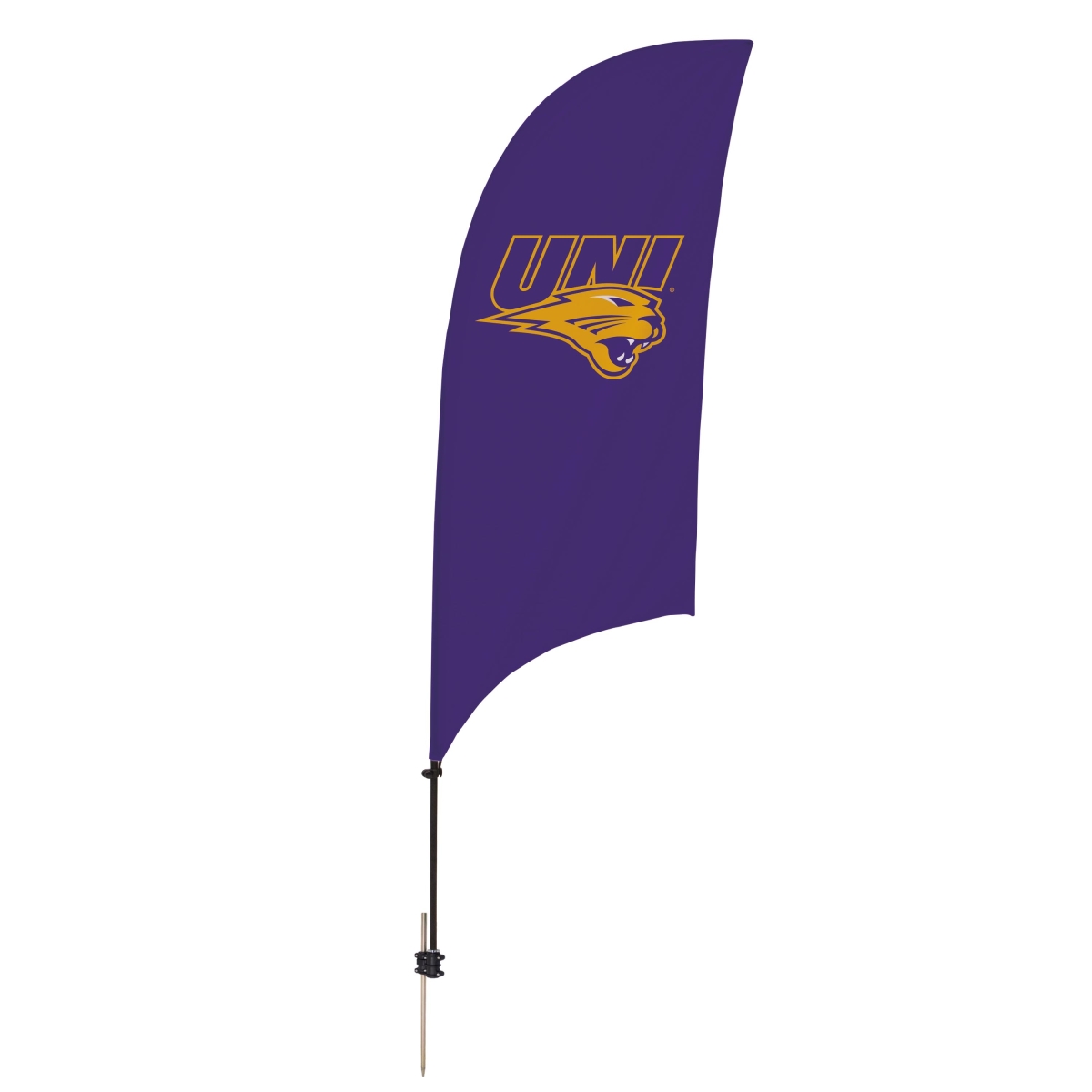 Showdown Displays Victory Corps - Northern Iowa Panthers 7. 5  ft. Razor Feather Flag with Spike Base