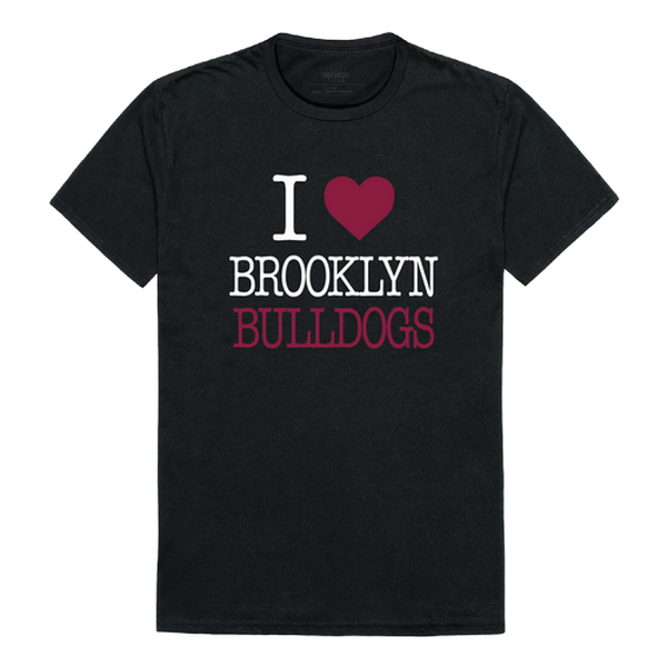 W Republic 551-503-BLK-02 Brooklyn College Bulldogs I Love T-Shirt&#44; Black - Medium