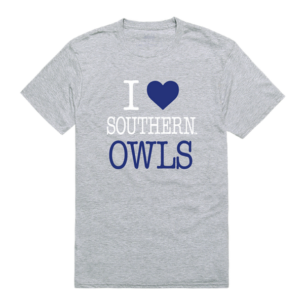 W Republic 551-490-HGY-04 Southern Connecticut State University Owls I Love T-Shirt&#44; Heather Grey - Extra Large