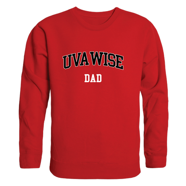 W Republic 562-601-RED-04 University of Virginias College at Wise Cavaliers Dad Crewneck Sweatshirt&#44; Red - Extra Large