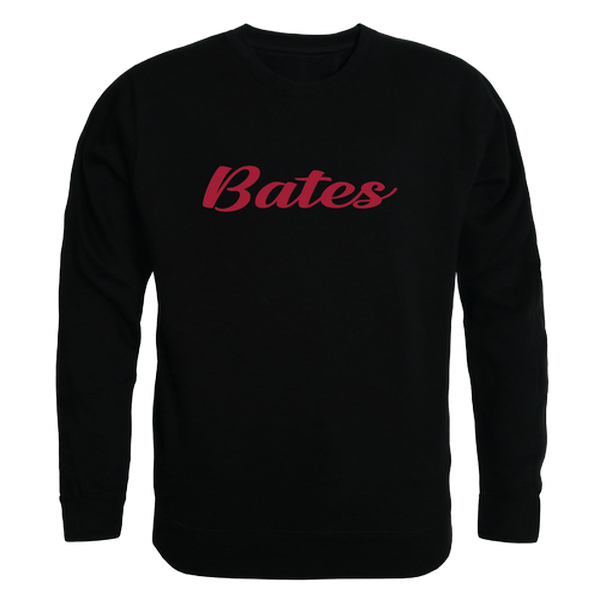 W Republic 556-615-BLK-04 Bates College Bobcats Script Crewneck Sweatshirt&#44; Black - Extra Large