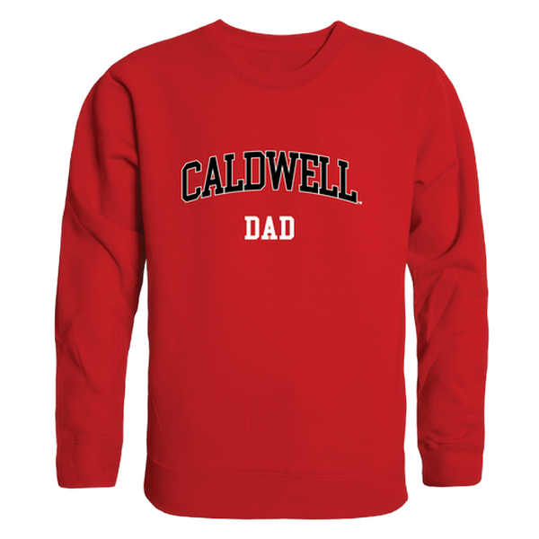 W Republic 562-505-RED-05 Caldwell University Cougars Dad Crewneck Sweatshirt&#44; Red - 2XL