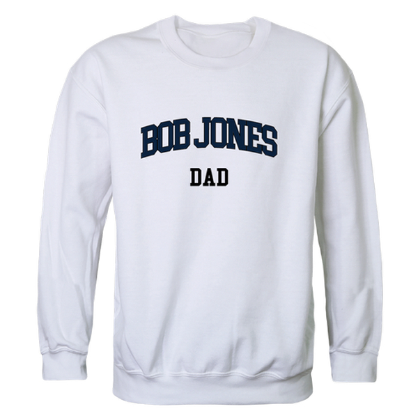 W Republic 562-502-WHT-04 Bob Jones University Bruins Dad Crewneck Sweatshirt&#44; White - Extra Large