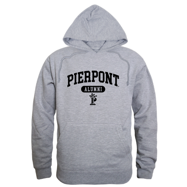 W Republic 561-569-HGY-04 Pierpont Community & Technical College Lions Alumni Hoodie&#44; Heather Grey - Extra Large