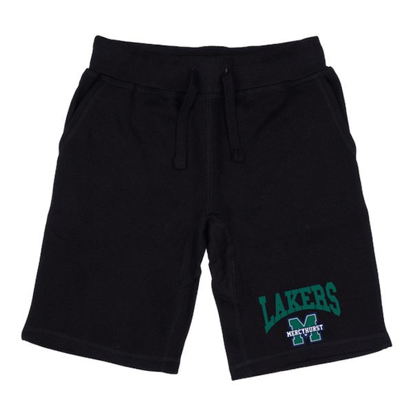 W Republic 567-540-BLK-02 Mercyhurst University Lakers Premium Shorts&#44; Black - Medium