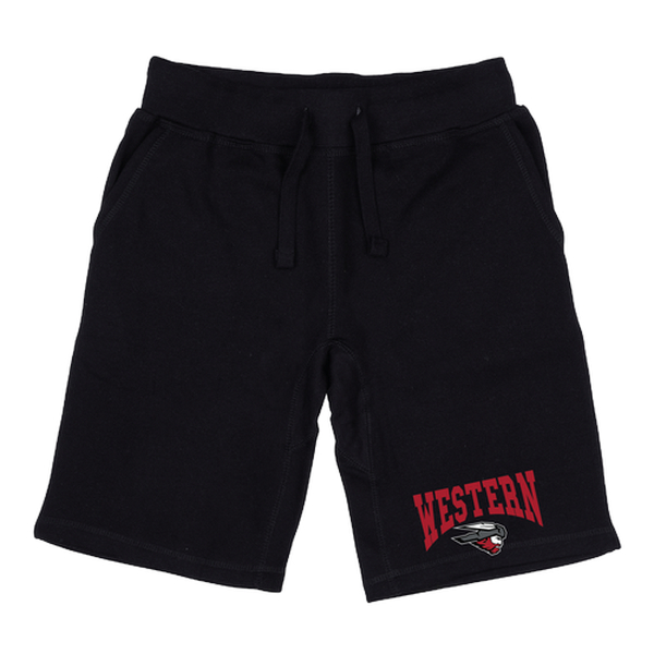 W Republic 567-604-BLK-01 Western Colorado University Mountaineers Premium Shorts&#44; Black - Small