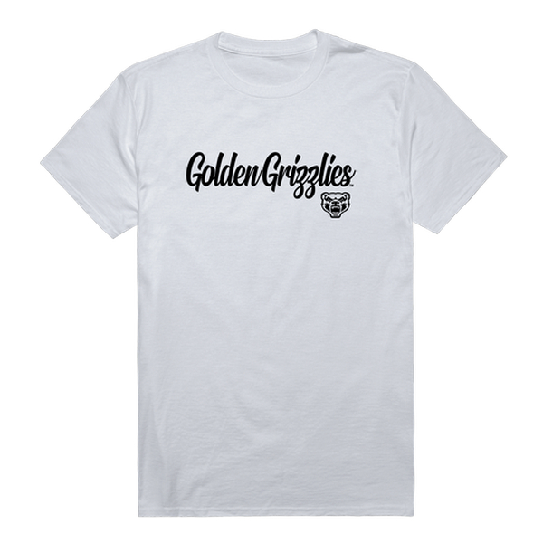 W Republic 554-359-WT2-02 Oakland University Golden Grizzlies Script T-Shirt&#44; White - Medium