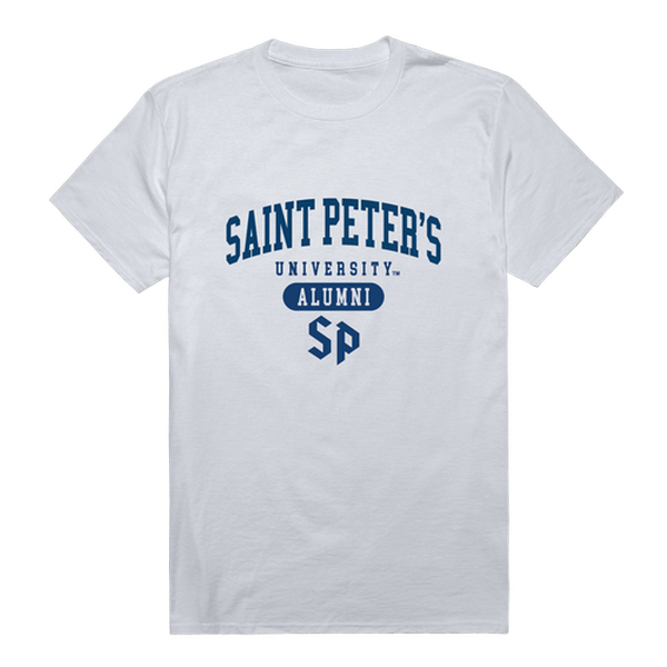 W Republic 559-473-WHT-04 Saint Peters University Peacocks Alumni T-Shirt&#44; White - Extra Large