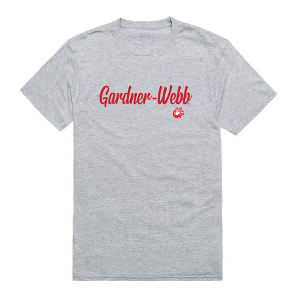 W Republic 554-307-HG2-03 Gardner-Webb University Runnin Bulldogs Script T-Shirt&#44; Heather Grey - Large