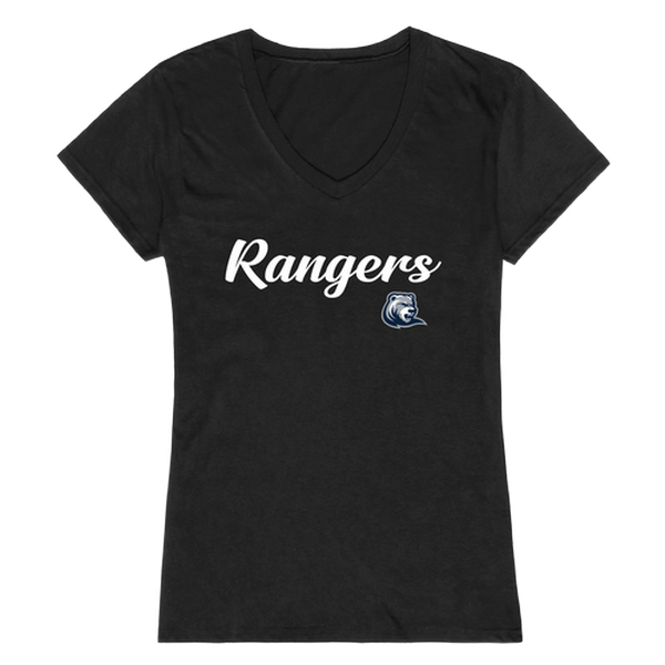 W Republic 555-637-BLK-02 Drew University Rangers Women Script T-Shirt&#44; Black - Medium