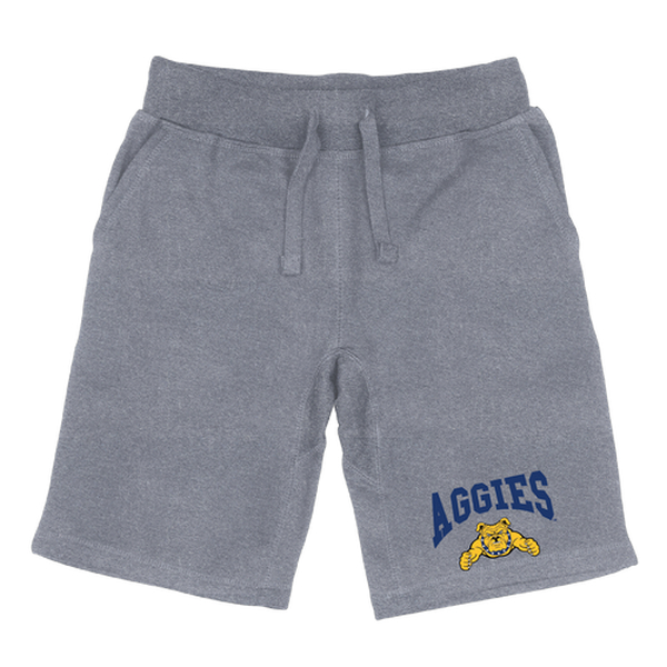 W Republic 567-470-HGY-03 North Carolina Agricultural & Technical State University Aggies Premium Shorts&#44; Heather Grey - Large