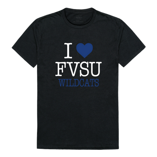W Republic 551-642-BLK-02 Fort Valley State University Wildcats I Love T-Shirt&#44; Black - Medium