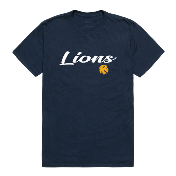 W Republic 554-595-NVY-01 Texas A&M University Commerce Lions Script T-Shirt&#44; Navy - Small
