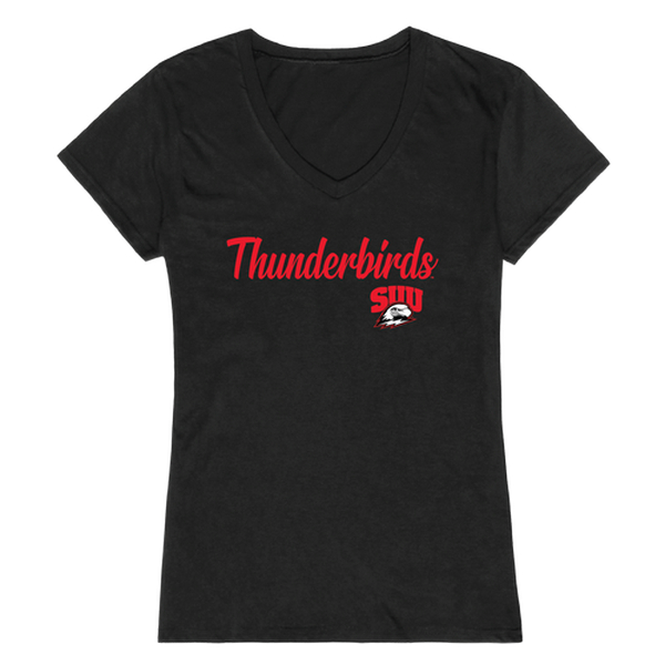 W Republic 555-236-BK2-02 Southern Utah University Thunderbirds Women Script T-Shirt&#44; Black - Medium