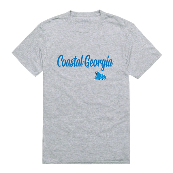 W Republic 554-484-HGY-03 College of Coastal Georgia Mariners Script T-Shirt&#44; Heather Grey - Large