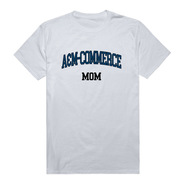 W Republic 549-595-WHT-05 Texas A&M University Commerce Lions College Mom Short Sleeve T-Shirt&#44; White - 2XL