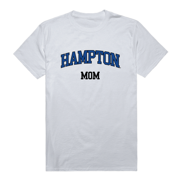W Republic 549-489-WHT-03 Hampton University Pirates College Mom Short Sleeve T-Shirt&#44; White - Large