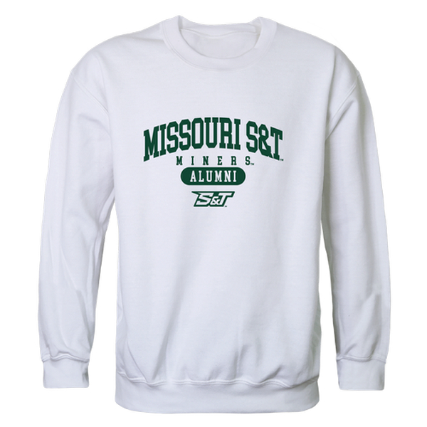 W Republic 560-548-WHT-03 Missouri University of Science & Technology Miners Alumni Fleece Sweatshirt&#44; White - Large