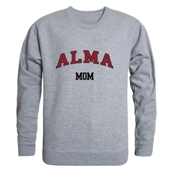 W Republic 564-475-HGY-02 Alma College Scots Mom Crewneck Sweatshirt&#44; Heather Grey - Medium