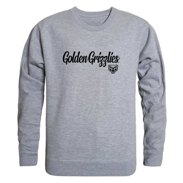 W Republic 556-359-HG2-02 Oakland University Golden Grizzlies Script Crewneck Sweatshirt&#44; Heather Grey - Medium