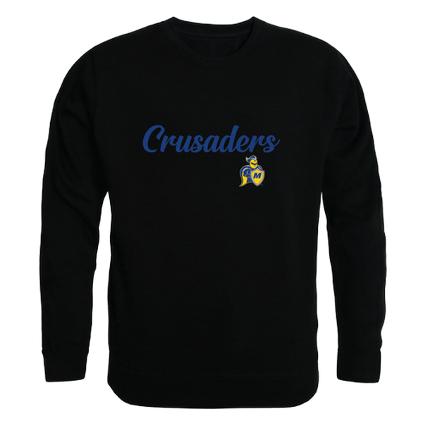 W Republic 556-479-BLK-01 Madonna University Crusaders Script Crewneck Sweatshirt&#44; Black - Small