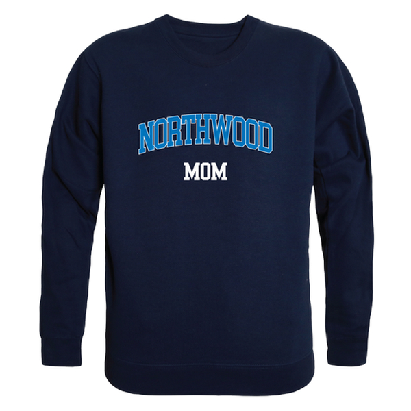 W Republic 564-562-NVY-02 Northwood University Timberwolves Mom Crewneck Sweatshirt&#44; Navy - Medium