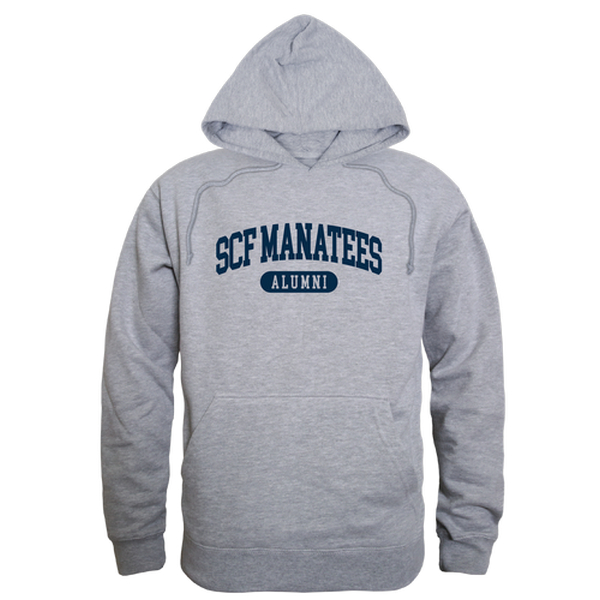 W Republic 561-592-HGY-03 State College of Florida Manatees Alumni Hoodie&#44; Heather Grey - Large