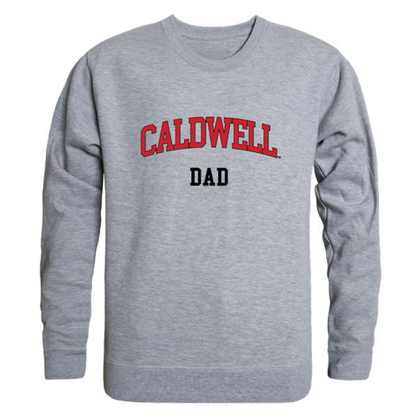 W Republic 562-505-HGY-03 Caldwell University Cougars Dad Crewneck Sweatshirt&#44; Heather Grey - Large