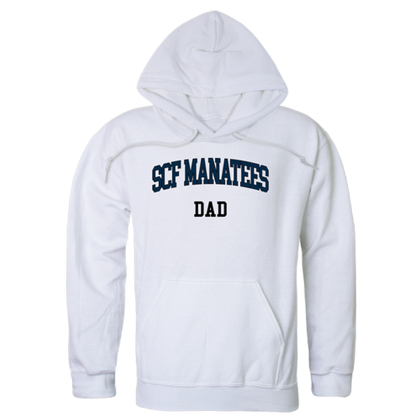 W Republic 563-592-WHT-01 State College of Florida Manatees Dad Hoodie&#44; White - Small