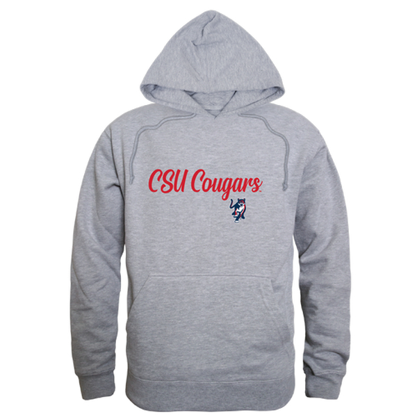 W Republic 558-464-HGY-03 Columbus State University Cougars Script Hoodie&#44; Heather Grey - Large
