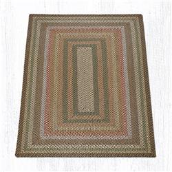 Capitol Importing Company Capitol Importing 16-051 5 x 8 ft. Braided Oblong Rug - Fir & Ivory