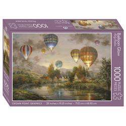 Crown Point Graphics 272676 Jigsaw Puzzle - Balloon Glow with Poster - 1000 Piece