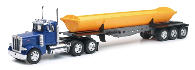 New-Ray Toys Inc New Ray SS-10553 Peterbilt 379 Side Dump Truck Long Hauler Toy Truck- Pack of 6