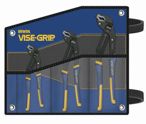 Irwin Vise-Grip 2078711 Groovelock Pliers Set With Kit Bag- 3Pc