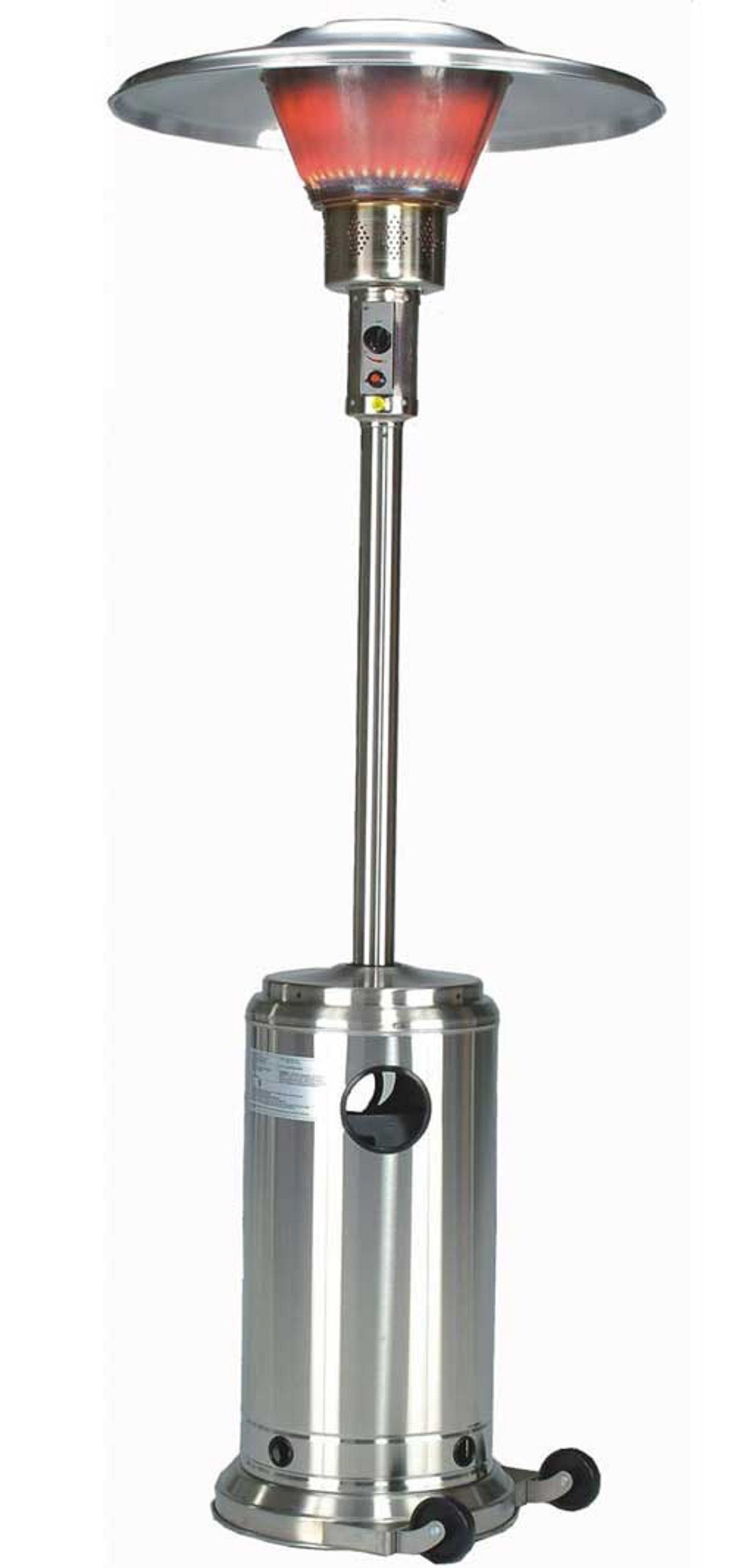 AZ Patio Heaters BURN-2650-SS 90 in. Tall Commercial Patio Heater, Stainless Steel