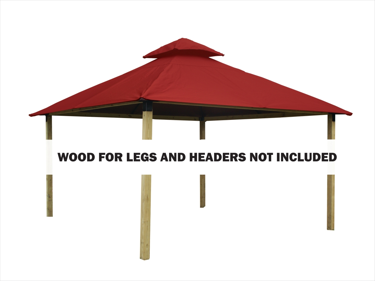 Acacia AGOK14- POTTERY 14 sq. ft. Gazebo Roof Framing & Mounting Kit with Pottery Outdura Canopy