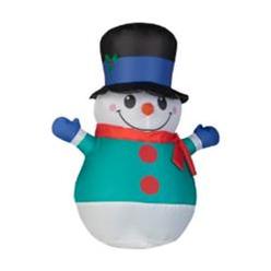 Airblown Inflatables gemmy 18" airdorable christmas airblown inflatable round snowman
