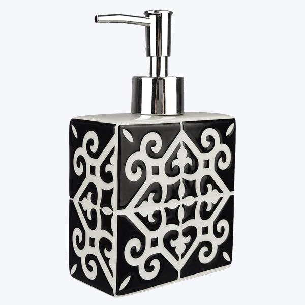 Youngs 10072 Ceramic Moroccan Tile Design Soap & Lotion Pump