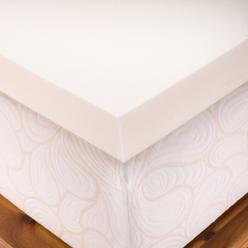 Memory Foam Solutions UBSPUMX2804 Twin XL Size 4 Inch Thick  Medium Firm Conventional Polyurethane Foam Mattress Pad Bed Topper