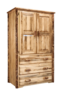 Montana Woodworks MWGCARN Glacier Country Collection Armoire & Wardrobe