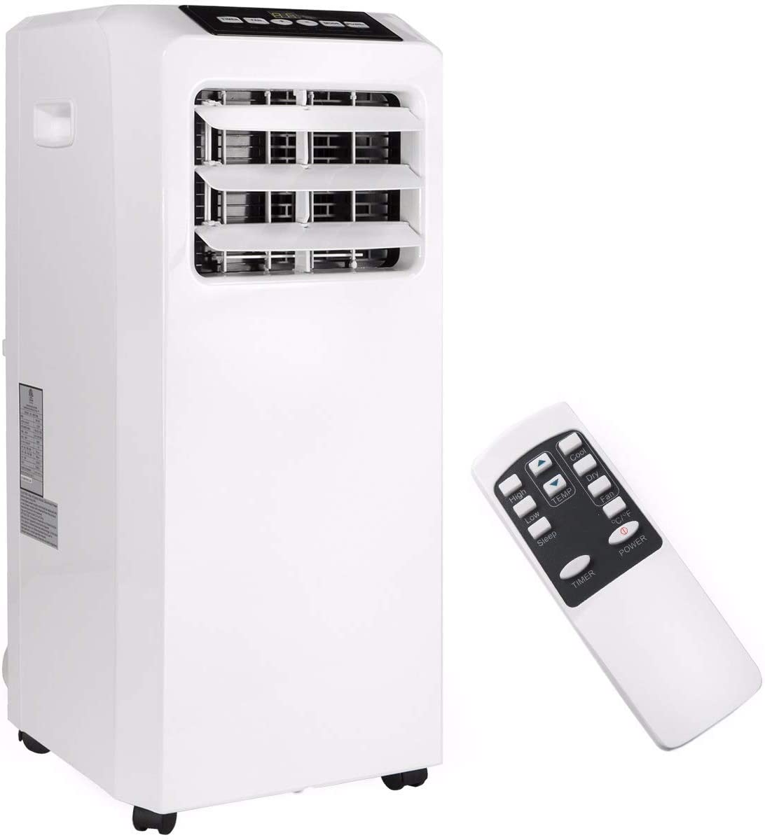 Portable Ac52 8000 BTU Ac Air Conditioner Dehumidifier Fan Unit with Remote, White