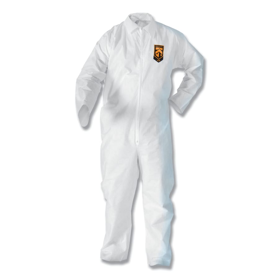 Kleeguard 412-49004 A20 Breathable Particle Protection Coveralls, White - Extra Large - Case of 24