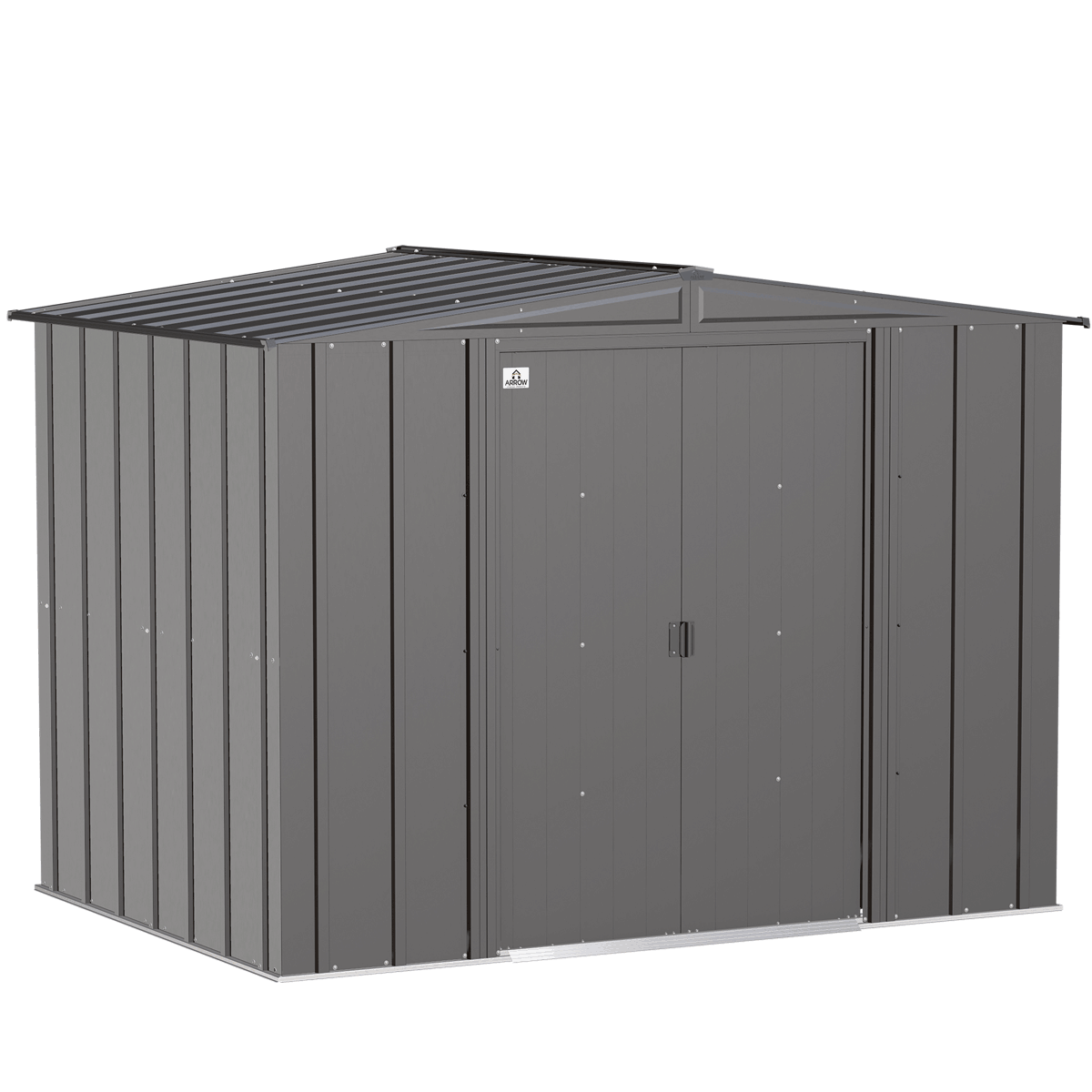 Arrow CLG86CC 8 x 6 ft. Classic Steel Storage Shed&#44; Charcoal