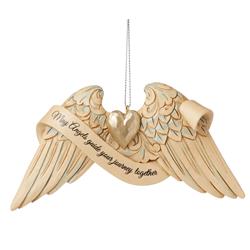 Nesco Enesco 204977 4.75 in. Jim Shore & Heartwood Creek-Wedding Angel Wings Ornament