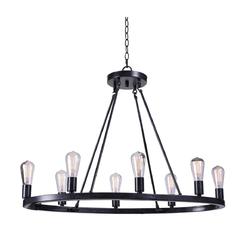 Kenroy Home 93566FGRPH Hixon Island Lights, 22 to 29 Inch Height, 34.5 Inch Width, 20.5 Inch Width, Forged Graphite