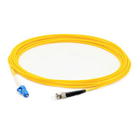 AddOn Computer AddOn ADD-ST-LC-1MS9SMF 1 m LC Male to ST Male Single-Mode Fiber Simplex OS1 Patch Cable&#44; Yellow