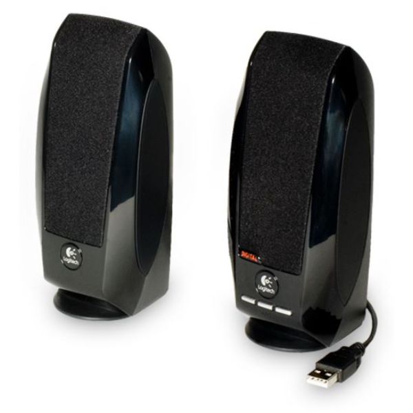 Logitech 980-001004 1.20W 2.0 Portable Speaker System&#44; Black