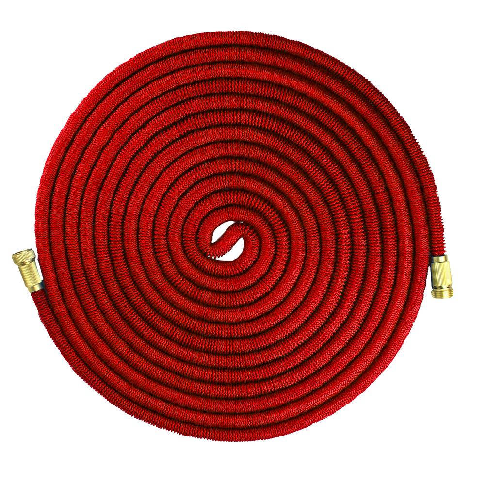EmscoGroup Emsco 1545-100-1 100 ft. Commercial Grade Expandable Hose with Spray Nozzle, Red